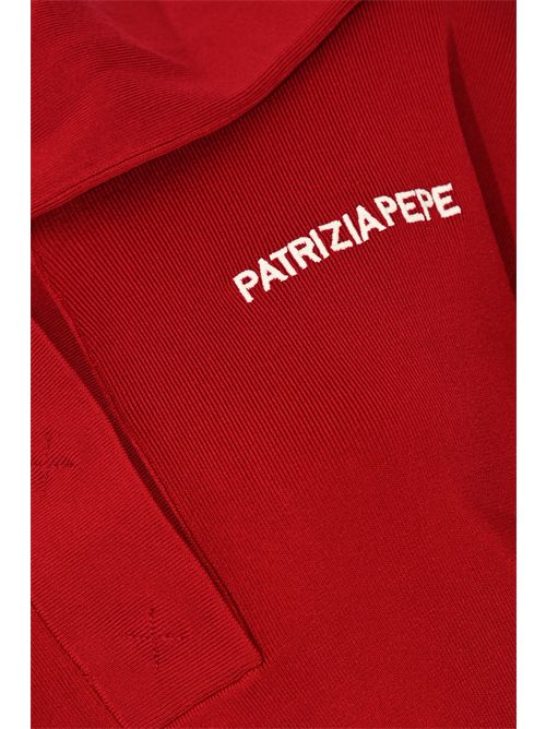 Polo in maglia di viscosa con logo Patrizia Pepe | 8K0307 K266R863